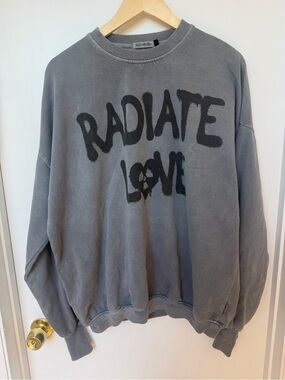 The Laundry Room Radiate Love Oversized Sweatshirt with Thumbholes